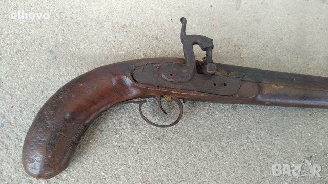 Стар кремъчен пистолет#2, снимка 7 - Антикварни и старинни предмети - 40757945