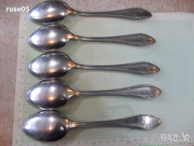 Лот от 5 бр. лъжици от завод "П. Денев", снимка 4 - Други ценни предмети - 28405583