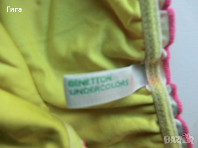 жълто долно на бански Benetton, снимка 3 - Детско бельо и бански  - 37577589