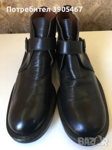  кожени MADE IN ITALY №44, снимка 2 - Мъжки боти - 43454620