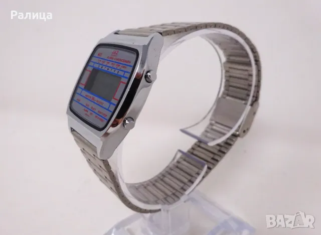 Неизползван японски мъжки електронен часовник JAZ, хронограф, снимка 6 - Мъжки - 47483146