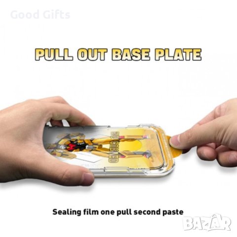 ESD стъклен протектор с рамка за iPhone 15, снимка 6 - Фолия, протектори - 43031151