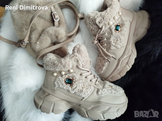 дамски зимни маратонки , снимка 2 - Маратонки - 52512399