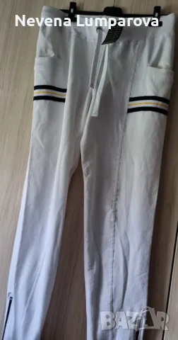 Бял спортен панталон, снимка 1