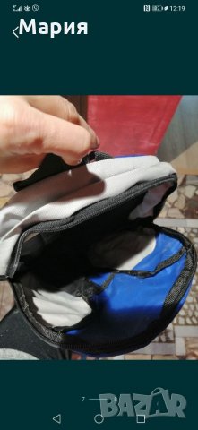 Нова синя раничка с множество джобчета и стабилни дръжки за спорт или за детска количка , снимка 6 - Други ценни предмети - 33030303