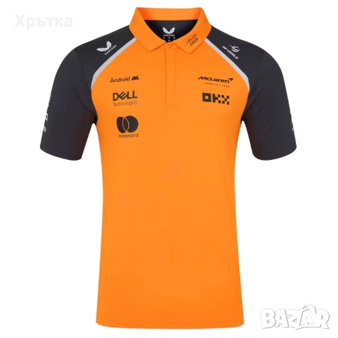 McLaren F1 Team Polo Shirt - Оригинална мъжка тениска с яка размер L, снимка 2 - Тениски - 52850651