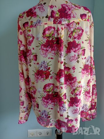 Риза с пролетно цветя STAY, L, нова , снимка 6 - Ризи - 36873496