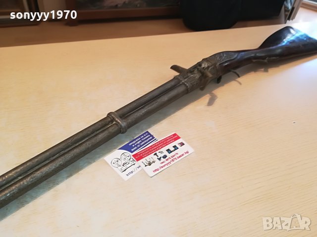 АНТИКА-пушка антика-метал/дърво 102см 3005211145, снимка 3 - Антикварни и старинни предмети - 33044209