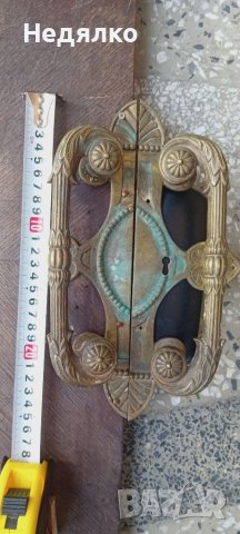 Старинни бронзови австрийски дръжки за врати, снимка 10 - Антикварни и старинни предмети - 43102168