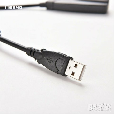 USB външна звукова карта 7.1 с кабел 3,5 мм жак микрофон слушалка стерео слушалки аудио адаптер за к, снимка 3 - Кабели и адаптери - 27826769