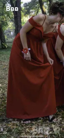 Официална рокля бордо, снимка 6 - Рокли - 50130388