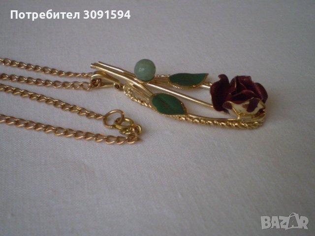 дамско колие с цветя, снимка 11 - Антикварни и старинни предмети - 40277035