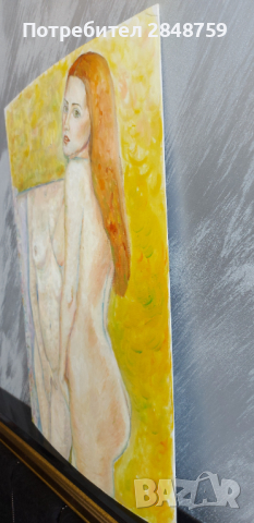 'Свян", Еротична Картина. 50/70 см  , снимка 4 - Картини - 36553205