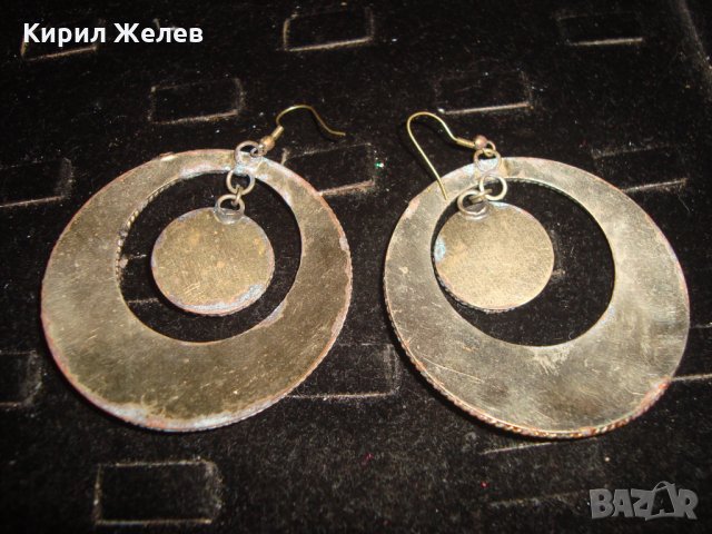 СТАРИННИ ЮВЕЛИРНА МАЙСТОРСКА ЕТНО ИЗРАБОТКА БРОНЗОВИ ОСМАНСКИ ОБЕЦИ с ЕСТЕСТВЕН ЧЕРВЕН КОРАЛ 11907, снимка 4 - Антикварни и старинни предмети - 32317845