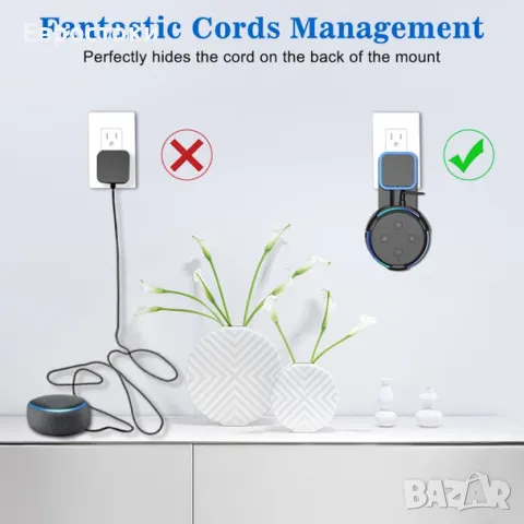 Outlet Държач, компактен корпус със скоба за Amazon Alexa Echo Dot 3-то поколение, снимка 3 - Други - 47816074