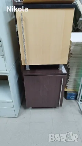 Шкаф цвят бук с черен плот 50/50/ 65см  4бр., снимка 10 - Шкафове - 43478791