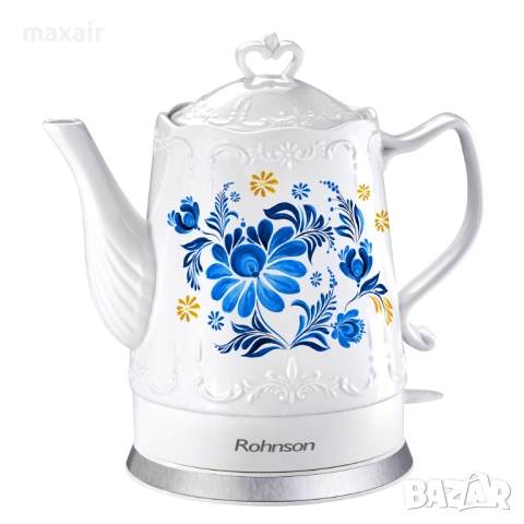 Керамична електрическа кана Rohnson R-7806, снимка 2 - Кани - 51985805