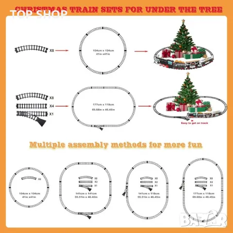 Комплект влак с пушек, светлини и звук, вагони, релси, акумулаторни батерии, играчка за деца 3+ г., снимка 3 - Влакчета, самолети, хеликоптери - 49522706