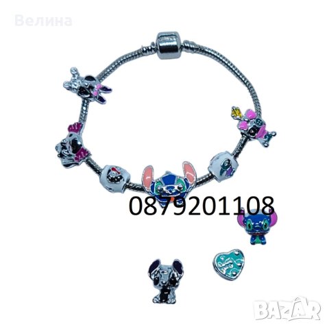 Гривна Стич тип Пандора Stich с регулирана дължина, снимка 5 - Гривни - 44084079