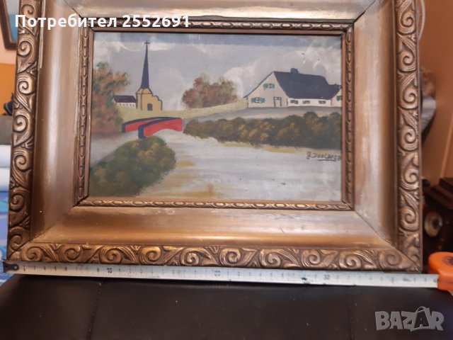 Старинна картина , снимка 4 - Картини - 27785096