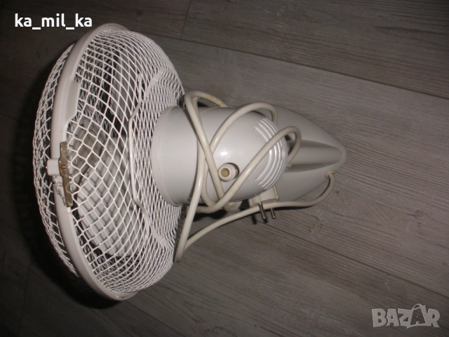 Настолен вентилатор - работещ, снимка 3 - Вентилатори - 52567678
