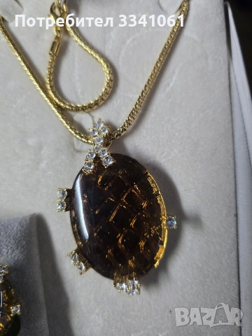 Колие и обеци кристали Сваровски , снимка 3 - Бижутерийни комплекти - 53389022