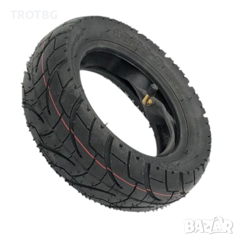 Комплект външна гума 80/65-6 (10x3) TUOVT и вътрешна гума с 90 градуса крив вентил за KuKirin G2 Max, снимка 2 - Други спортове - 52594902