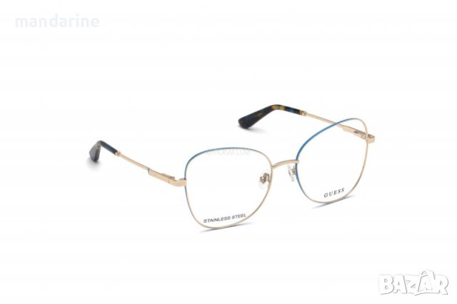 GUESS 🍊 Дамски метални рамки за очила BLUE & GOLD нови с кутия, снимка 11 - Слънчеви и диоптрични очила - 38410260