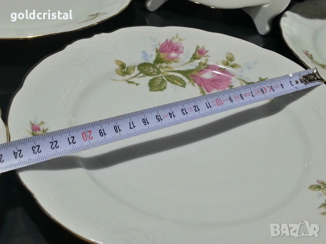 Стар полски порцелан чинии за основно , снимка 3 - Антикварни и старинни предмети - 53102900