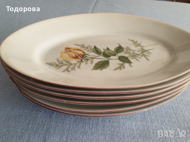 Комплект елипсовдни чинии-Дянко Стефанов., снимка 6 - Сервизи - 36612788