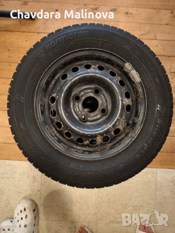 Железни джанти 13 цола с гуми Kormoran 175/70 R13, снимка 4 - Гуми и джанти - 51721409