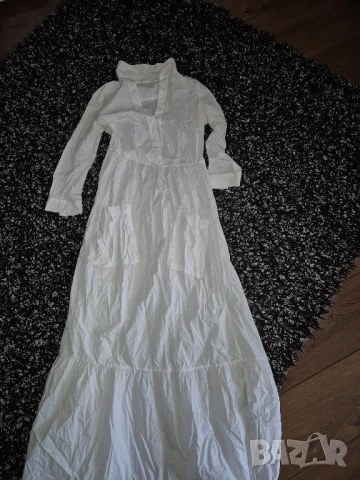 Twinset  рокля дълга бяла, снимка 3 - Рокли - 51051599