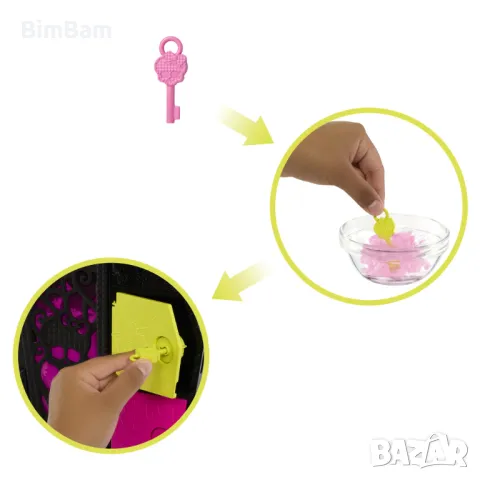 Оригинална кукла Monster High Neon Frights - Draculaura / 19+ изненади, снимка 7 - Кукли - 48142091