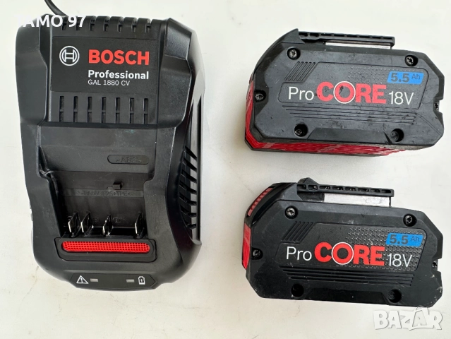 BOSCH GKS 18V-68 GC - Безчетков циркуляр 2x18V 5.5Ah като нов!, снимка 13 - Триони и циркуляри - 52888361