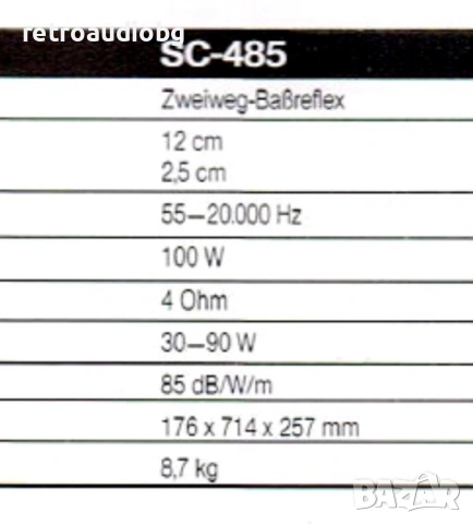 🔉Ретро подови двулентови тонколони ONKYO SC-485 - 30-90W - 4 ома🔉, снимка 6 - Тонколони - 53023742
