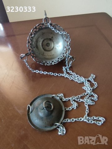 Посребрено кандило старинно 