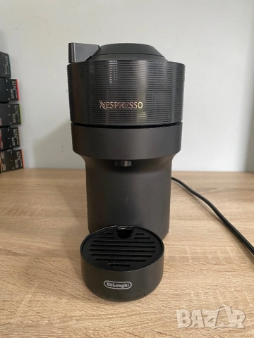 Кафемашина с капсули Nespresso Vertuo Pop Black + 110 Капсули, снимка 2 - Кафемашини - 53493940