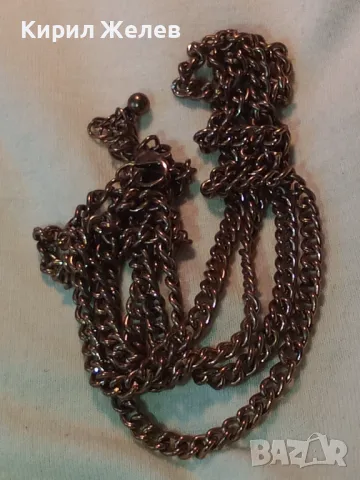 ЗДРАВ ЗЛАТИСТ СТОМАНЕН ЛАНЕЦ СИНДЖИРЧЕ ВЕРИЖКА КОЛИЕ НЕРЪЖДАЕМО 47381, снимка 9 - Колиета, медальони, синджири - 47031261