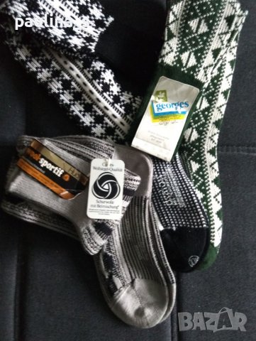 Вълнени тиролски чорапи тип калцуни над коляното от Германия , снимка 4 - Дамски чорапи - 38666828
