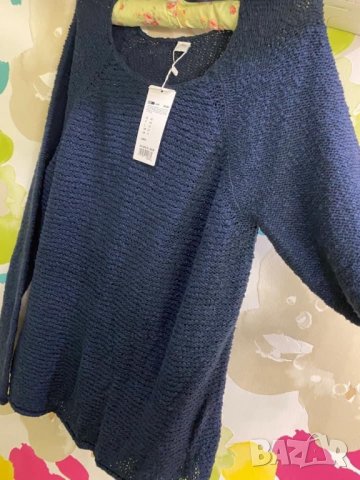 S.Oliver ново тъмно син дамски пуловер 46 размер, снимка 2 - Блузи с дълъг ръкав и пуловери - 32339017