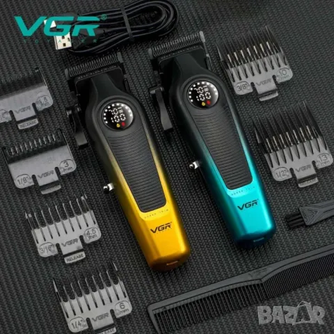 Професионална машинка за подстригване VGR V-196 – Прецизност, удобство и стил в едно устройство