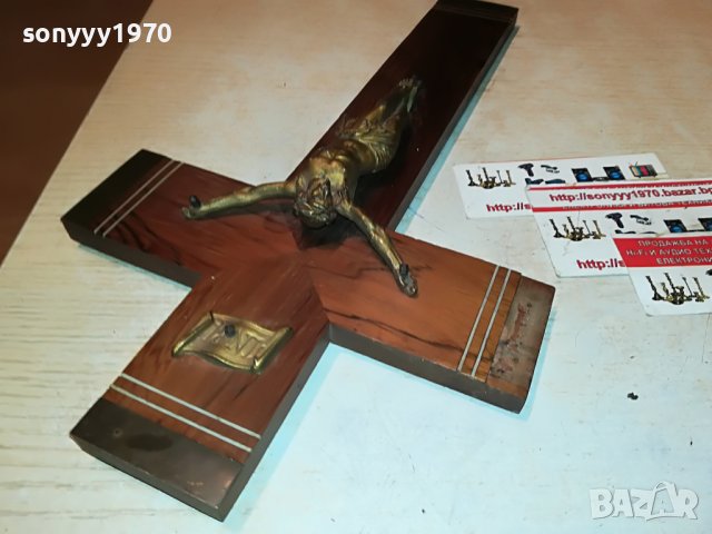 КРЪСТ С ХРИСТОС ОТ ФРАНЦИЯ 1212221403, снимка 6 - Антикварни и старинни предмети - 38984210