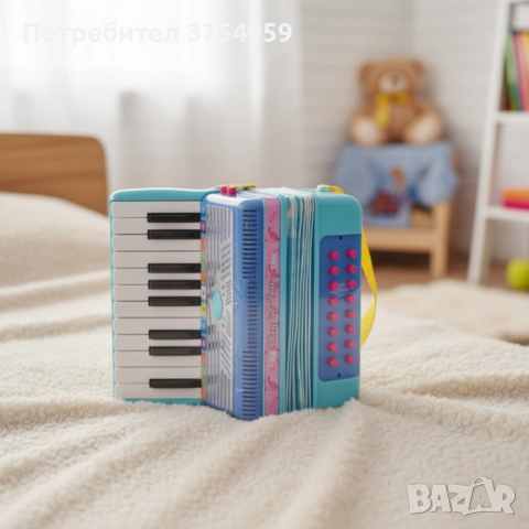 Детски акордеон с реалистично звучене Cheerful Song, снимка 4 - Музикални играчки - 52261824