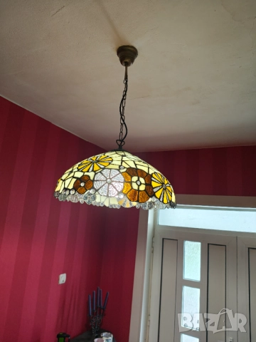 Абажур тип Тифани , снимка 2 - Лампи за таван - 52226313