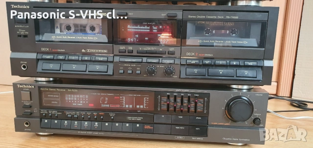 Technics cassette deck RS-TR555,CD-player SL-PG100,Recivier SA-R230, снимка 3 - Аудиосистеми - 53582225