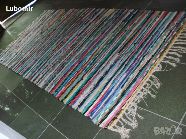 Килимче Мулти-колор - тъкан - 100% памук !!!, снимка 7 - Килими - 53560552