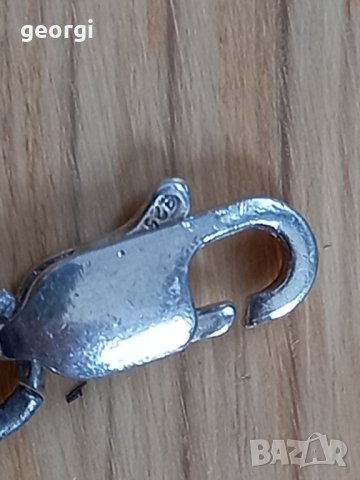 Сребърен синджир масив, снимка 5 - Колиета, медальони, синджири - 39186591