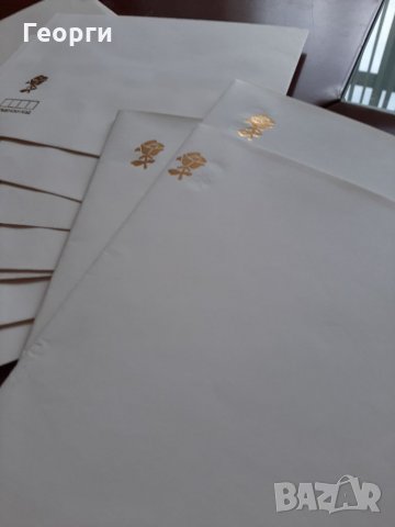 Златна роза-Луксозни пощенски пликове и хартия за писма, снимка 2 - Други ценни предмети - 32602401