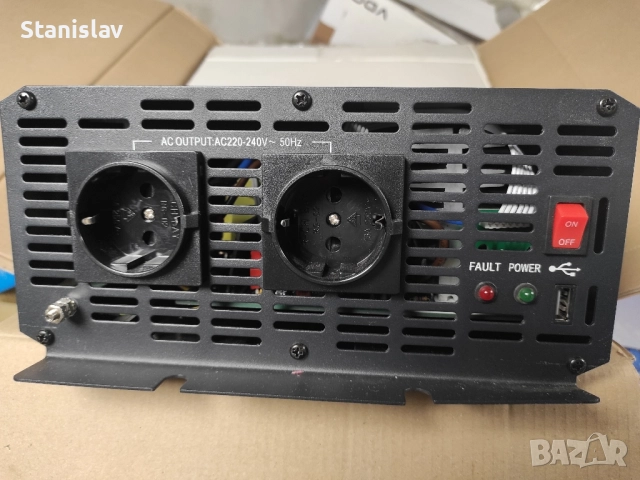 Двоен Преобразувател 24V - 220V 2000W, снимка 3 - Аксесоари и консумативи - 52426422