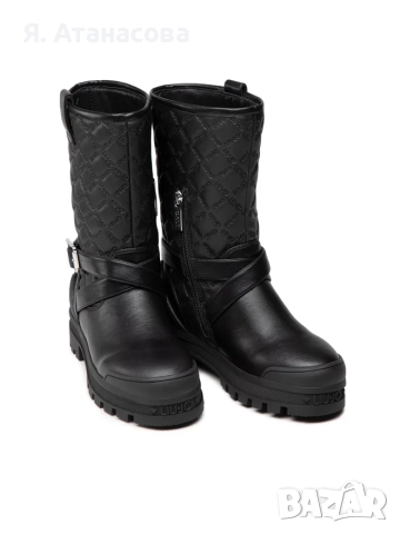 Liu Jo Боти Kelly от еко кожа, Черен - Оригинални, снимка 15 - Дамски боти - 52955092